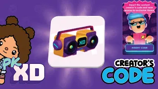 PK XD FREE Creator Code 2022 of a boombox radio! PK XD Código Criador Grátis 2021 de Rádio CapyPower