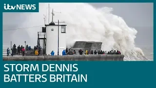 Storm Dennis: Weather warning as storm hits the UK | ITV News