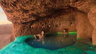 Build The Most Amazing Underground House and Swimming Pool Under the Cliff Full Episode