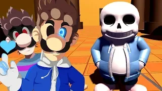 BEATING SANS in 3D - 3DTale Sans - Genocide Route ENDING [Undertale Fan Game]