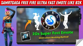 How to Do Ultra Fast Emote in Smartgaga Free Fire Like B2K | Smart Gaga Free Fire Super Fast Emote