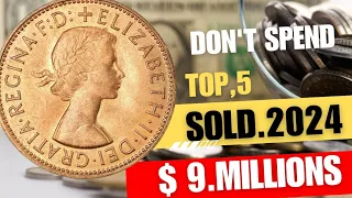 Top 5 Most Valuable UK One Penny Rare Coins Worth A lot of money -Coins Worth money!