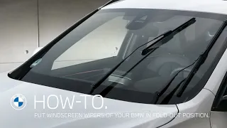How to put the windscreen wipers of your BMW in fold-out position  – BMW How-To