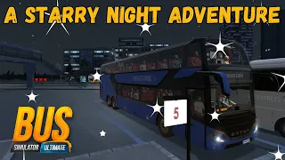 Zuuks Bus Simulator: Ultimate | A starry Night adventure | Setra TopClass S 531 DT #zuuks #simulator