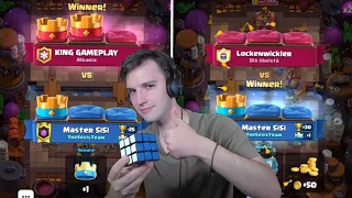 JUGAMOS PARTIDAS EN LADDER CON UN MAZO DE MONTAPUERCOS PERO A LA VEZ QUE JUEGO HAGO UN CUBO DE RUBIK