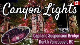 180🇨🇦 Canyon Lights 2023 at Capilano Suspension Bridge | Vancouver’s Christmas attractions