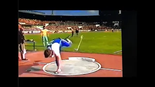 Ulf Timmermann (East Germany) SHOT PUT 22.01 meters 1987 European Cup Prague