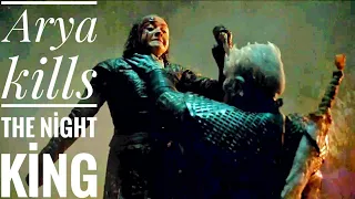 ARYA GECE KRALINI ÖLDÜRÜYOR - Arya Stark kills the night king #GameOfThrones 8.sezon 3.bölüm