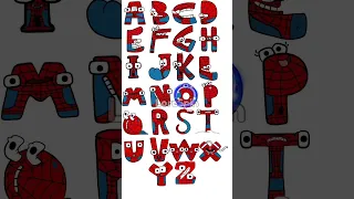ALPHABET LORE A-Z but everyone is SPIDERMAN #alphabetloresong #alphabet #alphabetlorememes #shorts