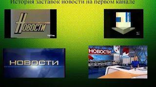 История заставок новости на первом канале