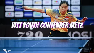 Top Table Tennis Points | WTT Youth Contender Metz 2024 Tan Zhao Yun
