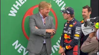 Max Vertsappen meets king of Netherlands after victory | Behind the scenes of the #DutchGP