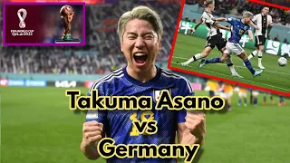 Historic Japan Takuma Asano Goal vs Germany |  Germany vs Japan 1-2 | Qatar FIFA World Cup 2022