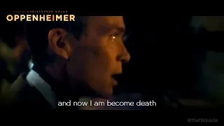 Oppenheimer "I am become death" scene  and real Comparison.