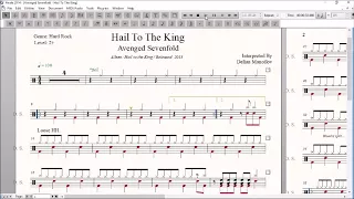 Drum Score World (Sample) - Avenged Sevenfold - Hail To The King