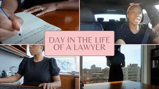 A DAY IN THE LIFE OF A LAWYER VLOG - BIG LAW (Going to work, at the office, lunch)