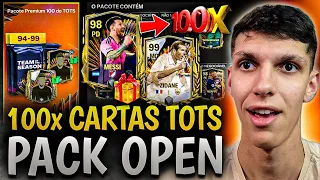 ABSURDO NOVO PACK DE 100x TOTS🔥🤩 MESSI, ZIDANE E MBAPPÉ GARANTIDO?😱 FC MOBILE 24