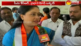 Congress Leader Vijayashanthi Face to Face Over Parliament Polls || Sakshi TV