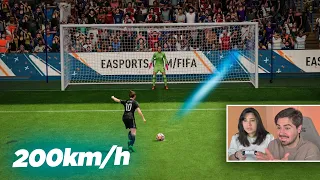 PRIMEIRA VEZ DA MINHA ESPOSA JOGANDO FIFA 23!!!