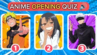 GUESS THE ANIME OPENING🔊🔥 (Level: EASY - HARD) ANIME OPENING QUIZ 🎶 #Animequiz