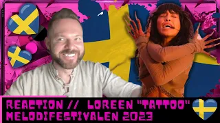 LOREEN TATOO REACTION | LOREEN TATTOO LIVE | LOREEN TATTOO MELODIFESTIVALEN 2023