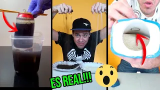 Puse a prueba si son verdad 4 de los videos mas virales de internet