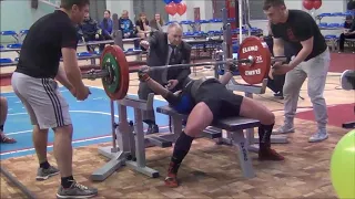 Petrova Anastasia total 515kg@57kg. Championship of Russia 2017