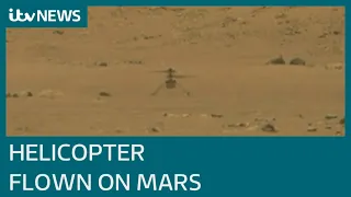 Nasa launches first ever helicopter flight on Mars | ITV News