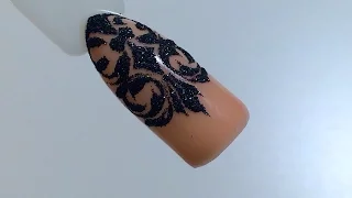 Дизайн ногтей сверкающие вензеля ))) Olesyages nails