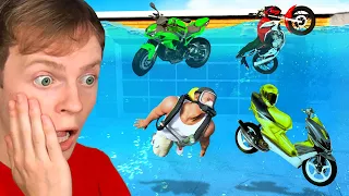 Collecting BIKES in A TSUNAMI in GTA 5!