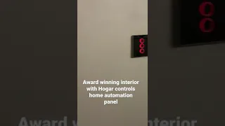 Hogar controls Home automation panel in award winning home