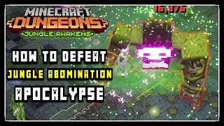 Jungle Abomination Boss Fight Minecraft Dungeons Jungle Awakens DLC (Apocalypse)