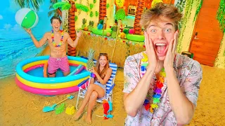 TURNED MY HOUSE INTO A BEACH!!