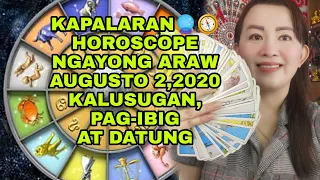 KAPALARAN🔮🧭 HOROSCOPE NGAYONG ARAW AUGUSTO 2,2020 KALUSUGAN, PAG-IBIG AT DATUNG-APPLE PAGUIO7