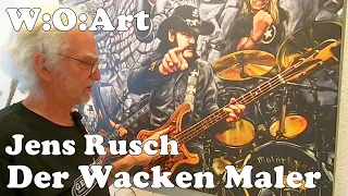 Der Wacken Maler: Jens Rusch W:O*Art der Maler vom Wacken Open Air -Teil 1 Das Atelier