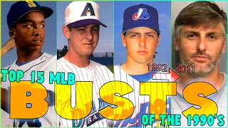 Top 15 MLB Draft BUSTS Of the 1990's!!.. Where Are They Now?!? Some LITERAL BUSTS For Crimes!!