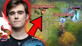 OMG I met TSpirit.Miposhka (2 Times Ti winner) in Ranked!😲 | Techies Official