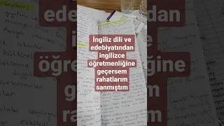 ingiliz dili ve edebiyatı 🥲/ İngilizce öğretmenliği
