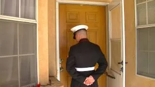 Marine surprises mom for Christmas