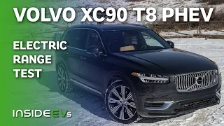 Volvo XC90 T8 Recharge PHEV City & Highway Electric Range Test