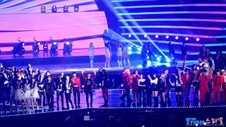 181225 방탄소년단,트와이스,블랙핑크,레드벨벳,엑소,위너,에이핑크 전출연진 엔딩 ENDING 직캠 @ 가요대전 by Spinel