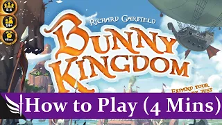 How to Play Bunny Kingdom (FULL rules, 4 Minutes)