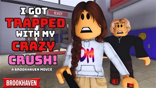 I GOT TRAPPED WITH MY CRAZY CRUSH!!| ROBLOX BROOKHAVEN 🏡RP (CoxoSparkle)