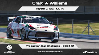 iRacing - 23S1 - Toyota GR86 - Production Car Challenge - COTA - CAW
