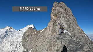 Eiger Grań Mittellegi Alpy Szwajcaria 2023 Mittellegigrat