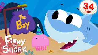 Down In The Bay + More Kids Songs | Finny the Shark | Kids Songs
