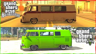 GTA San Andreas Camper vs GTA 5 Surfer (Comparison)