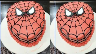 Mix - how to make Spiderman cake / Spiderman cake /decorating / Spiderman birthday cake / Spiderman