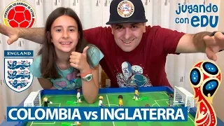 COLOMBIA vs INGLATERRA versión Playmobil. MUNDIAL RUSIA 2018