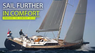 Contest 50CS - light wind sailing ease in modern luxurious comfort